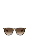Ray Ban Ray-ban Chris Round Frame Sunglasses In Rubber Havana