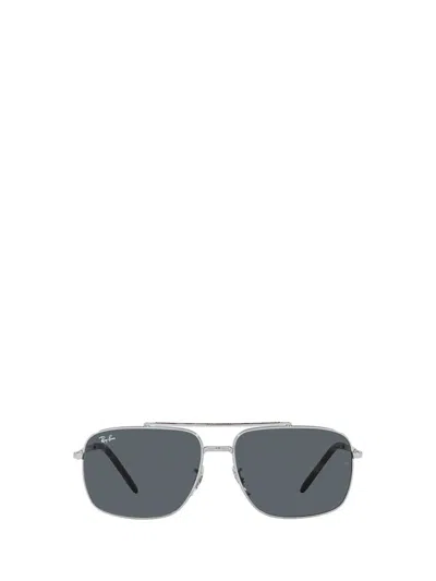 Ray Ban Unisex Polarized Sunglasses, Rb3758 In Silver