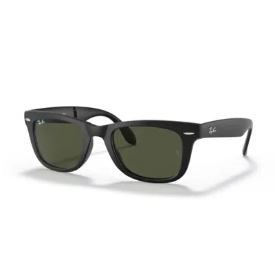 Ray Ban Ray-ban Folding Wayfarer Rb4105 Sunglasses In 601s Black