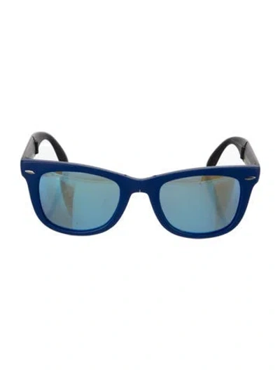 Pre-owned Ray Ban Folding Wayfarer Wayfarer Sunglasses In Multi
