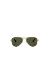 Ray Ban Aviator-frame Sunglasses In Gold
