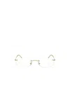 Ray Ban Frameless Plain Mirror In Gold