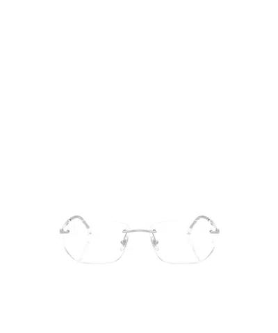 Ray Ban Frameless Plain Mirror In Gold