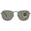 RAY BAN RAY BAN FRANK GREEN CLASSIC G-15 SQUARE UNISEX SUNGLASSES RB3857 919931 54