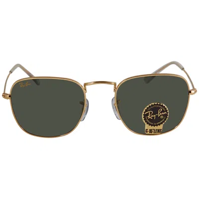 Ray Ban Frank Green Square Unisex Sunglasses Rb3857 919631 51 In Transparent