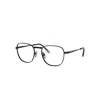 Ray Ban Frank Ii Titanium Optics Eyeglasses Black Frame Clear Lenses Polarized 48-20 In Black