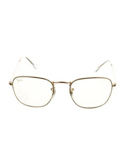 Pre-owned Ray Ban Frank Round Sunglasses In Transparent