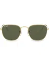 Ray Ban Frank Square-frame Sunglasses In Gold