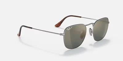 Pre-owned Ray Ban Ray-ban Frank Titanium Polarized Sunglasses - Rb8157 - S 51-20mm