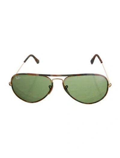Pre-owned Ray Ban Full Color Legend Aviator Sunglasses In Brown
