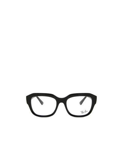 Ray Ban Full-frame Plain Mirror In Black