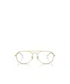 Ray Ban Bain Bridge 60mm Polarized Pillow Aviator Sunglasses In Gold