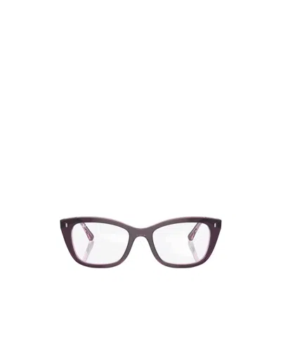 Ray Ban Full-frame Plain Mirror In Burgundy