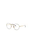 Ray Ban Full Frame Plain Mirror In Gold