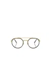 Ray Ban 54mm Square Optical Glasses In Gold