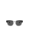 Ray Ban Mega Hawkeye 53mm Square Sunglasses In Black