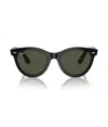 Ray Ban Wayfarer Way 54mm Oval Sunglasses In Green