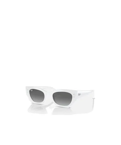 Ray Ban Full-frame Sunglasses In White