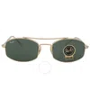 Ray Ban G-15 Green Oval Unisex Sunglasses Rb3719 001/31 51