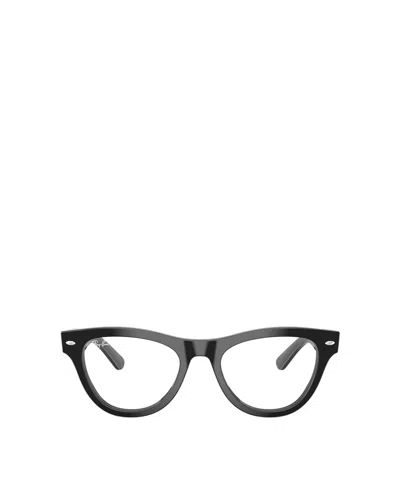 Ray Ban Geometric Flat Mirror In Black