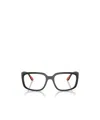 Ray Ban Geometric Flat Mirror In Black