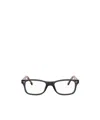 Ray Ban Geometric Flat Mirror In Black