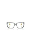 Ray Ban Geometric Flat Mirror In Gray