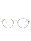 Ray Ban Geometric-frame Glasses In Gold