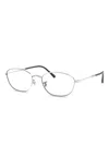Ray Ban Geometric-frame Glasses In Silver