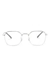 Ray Ban Geometric-frame Glasses In Silver