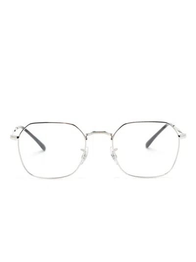 Ray Ban Geometric-frame Glasses In Silver