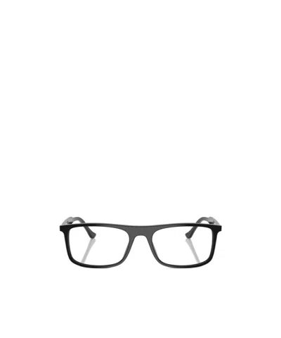 Ray Ban Geometric Frame Plain Mirror In Black