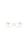 Ray Ban Geometric Frame Plain Mirror In Gold
