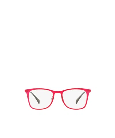 Ray Ban Geometric Frame Plain Mirror In Red