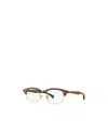 Ray Ban Geometric Frame Plain Mirror In White