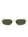 Ray Ban Rb3947 Sunglasses Arista Gold Frame Green Lenses 57-18 In Red