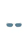 Ray Ban Branded Geometric Sunglasses In Blue