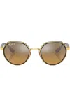 Ray Ban Rb3703m Scuderia Ferrari Collection Sunglasses Havana Frame Brown Lenses Polarized 51-21 In Braun
