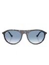 Ray Ban Geometric-frame Sunglasses In Brown