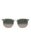 Ray Ban Geometric-frame Sunglasses In Grey