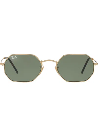 Ray Ban Geometric-frame Sunglasses In Metallic