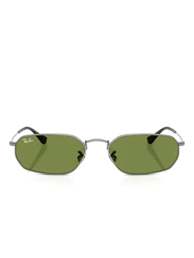 Ray Ban Geometric-frame Sunglasses In Green
