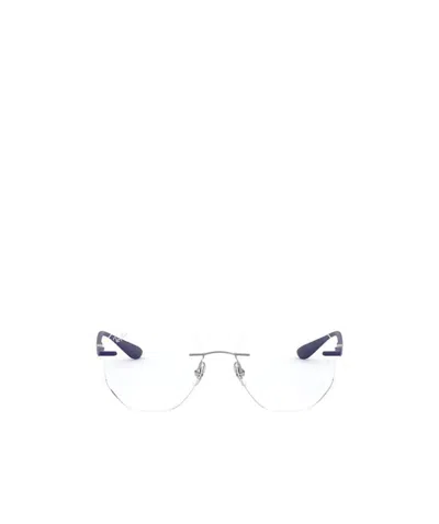 Ray Ban Ray-ban Geometric Rimless Glasses In White