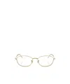 Ray Ban Geometrically Framed Flat Mirror In Gold
