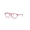 Ray Ban German Optics  Rosa Fassung Klar Glas Polarisiert 53-20 In Rosa