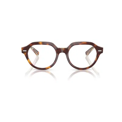 Ray Ban Gina Optics Eyeglasses Light Havana On Multicolor Frame Clear Lenses Polarized 51-20