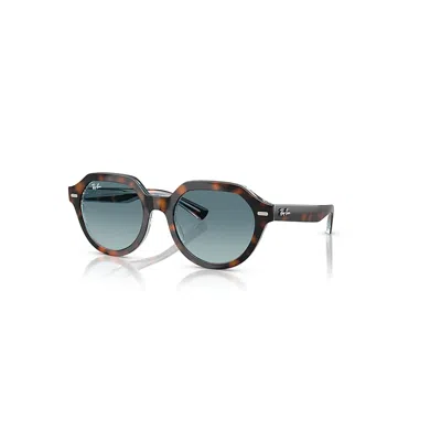 Ray Ban Gina Sonnenbrillen Dunkel Havana Auf Multicolor Fassung Grau Glas 51-21