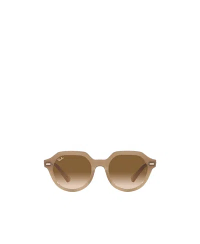 Ray Ban Ray-ban Gina Square Frame Sunglasses In Brown