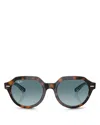 Ray Ban Ray-ban Gina Square Sunglasses, 53mm In Blue Grad