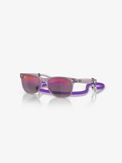 Ray Ban Kids' Ray-ban Girls Wayfarer Sunglasses In Purple